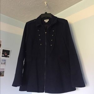 Navy blue pea coat